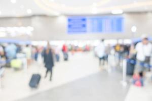 Abstract defocused airport interior for background photo