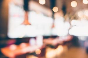 Abstract defocused restaurant and coffee shop interior photo