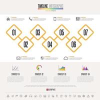 Timeline Infographics Design Template vector
