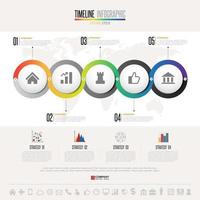 Timeline Infographics Design Template vector