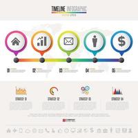 Timeline Infographics Design Template vector