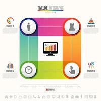 Timeline Infographics Design Template vector