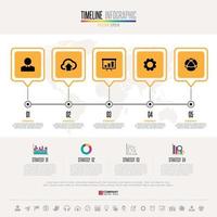 Timeline Infographics Design Template vector