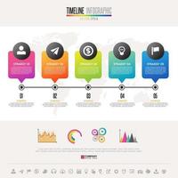 Timeline Infographics Design Template vector