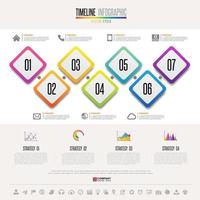 Timeline Infographics Design Template vector