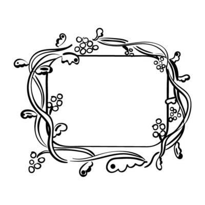 Decorative Floral Frame