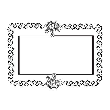 Rectangular Decorative Frame vector