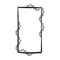 Floral Mirror Frame vector