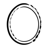 Oval Mirror Frame vector