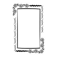 Floral Mirror Frame vector