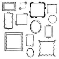 Hand Drawn Decorative Frames vector