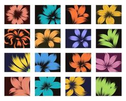 Flower Abstract Backgrounds vector