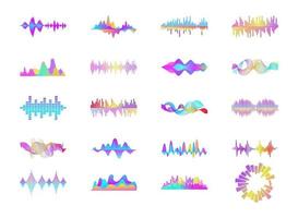 vector de ondas de sonido