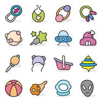 Baby and Kids Toys Vectors