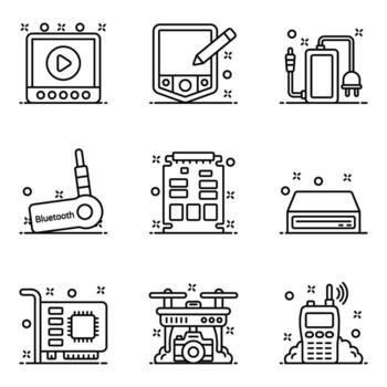 Technological Computer Hardware vector