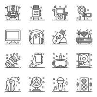 Computer Hardware and Technology Devices vector