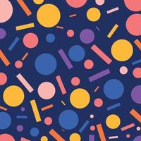 Geometric background with bright colors and dynamic shape compositions vector