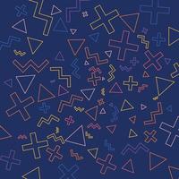 Geometric background with bright colors and dynamic shape compositions vector