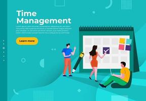 Time management in business vector