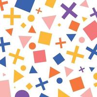 Geometric background with bright colors and dynamic shapes vector