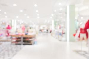 Abstract blur shopping mall photo