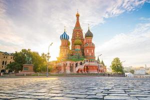 Basil's cathedral at Red square in Moscow photo