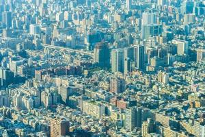 vista de la ciudad de taipei en taiwán foto