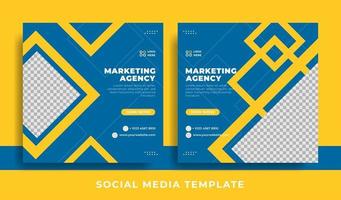 flyer or social media template business theme