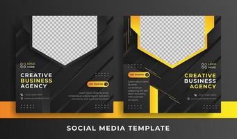 flyer or social media template business theme