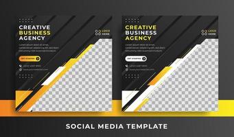 flyer or social media template business theme