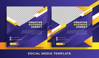 flyer or social media template business theme