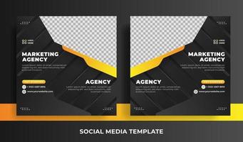 flyer or social media template business theme