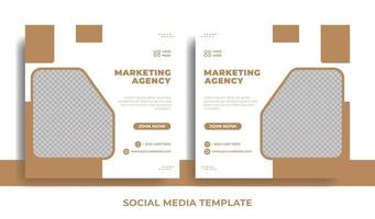 Flyer or social media template business theme