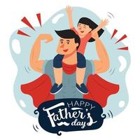 feliz Día del Padre vector