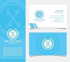 Business Card with Logo X Vector