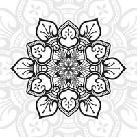 mandala de flores. elementos decorativos vintage. patrón oriental, ilustración vectorial. vector