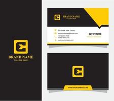 Business Card with Logo C Vector