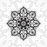 mandala de flores. elementos decorativos vintage. patrón oriental, ilustración vectorial. vector