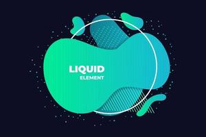 green liquid abstract element illustration vector