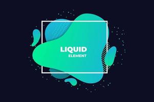 green liquid abstract element illustration vector