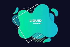 green liquid abstract element illustration vector