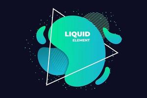 green liquid abstract element illustration vector