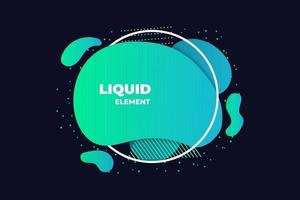 green liquid abstract element illustration vector