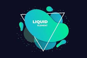 green liquid abstract element illustration vector