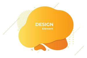 orange liquid abstract element illustration vector