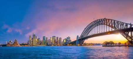 horizonte del centro de sydney foto