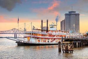 New Orleans paddle steamer in Mississippi river in New Orleans