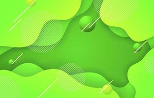 Green Fluid Abstract Background vector