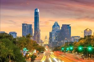 una vista del horizonte de austin foto