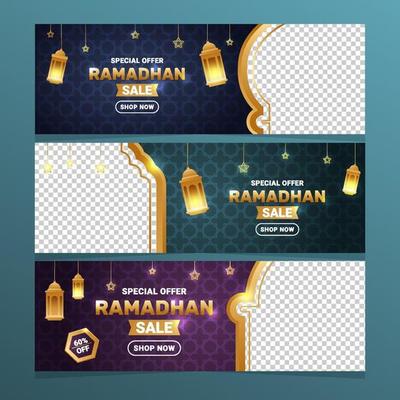 Gradient Ramadan Kareem Promotion Sale Banner